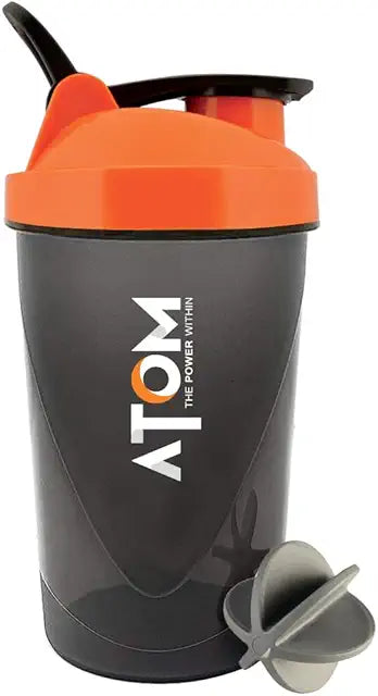 AS-IT-IS Nutrition ATOM Shaker Bottle with Mixer Ball, 800 ml, White