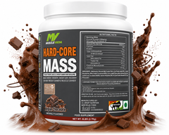 Muscle Veda Hard-Core Mass Gainer Belgian Chocolate | Weight & Muscle Gain | 2.7kg