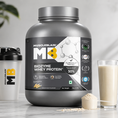 MuscleBlaze Biozyme Whey Protein - 4.4 lb (Ice Cream Chocolate)