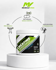 Muscle Veda Creatine Monohydrate – Unflavoured | 3g Creatine Per Scoop | 300g