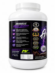 Muscleveda Anabolic Mass Gainer - Belgian Chocolate, 2.72 KG (6 LBS)